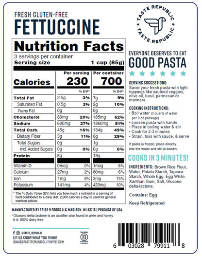 Taste Republic Fettuccine (GF) *REFRIGERATED*