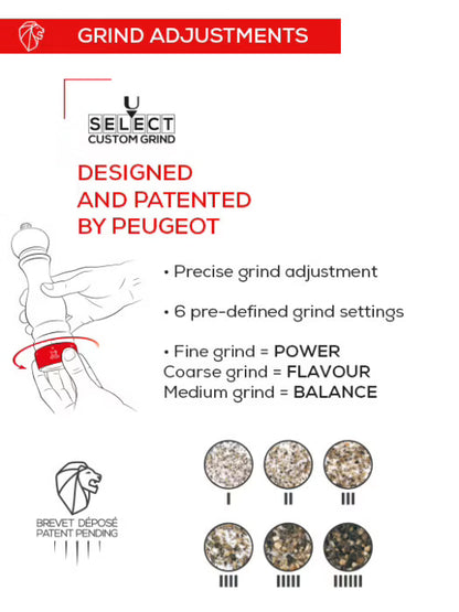 Peugeot Paris u'Select Manual Pepper Mill, Graphite