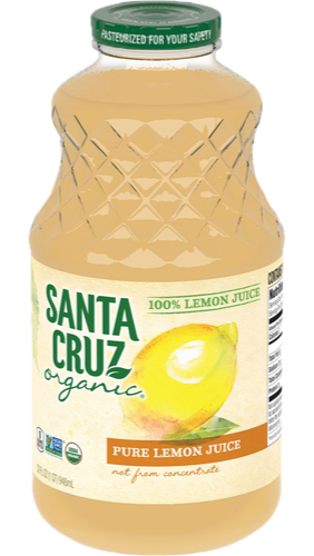 Lemon Juice, Organic, 100% Pure