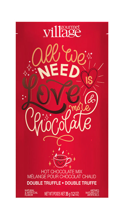 Gift Mug + Cocoa Set - All We Need Is Love and Chocolate