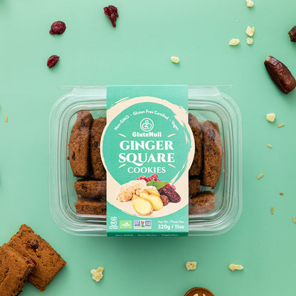GluteNull Ginger Square Cookies GF