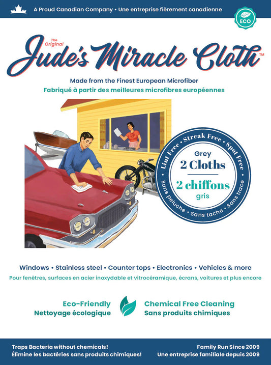 Jude's Miracle Cloth, Grey 2-PK