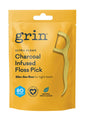 Grin Floss Picks - Charcoal Infused