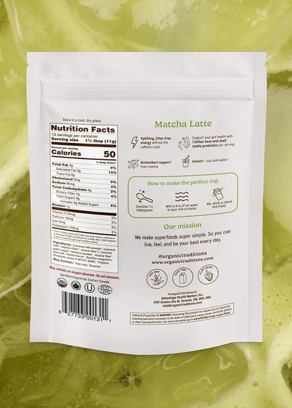 Organic Traditions Matcha Latte