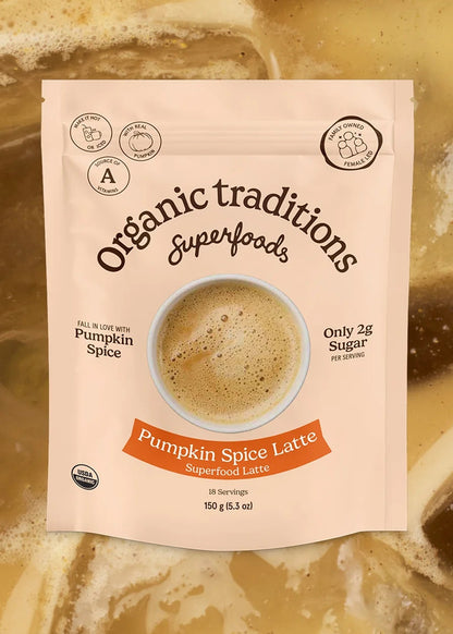 Organic Traditions Coffee Latte Pumpkin Spice
