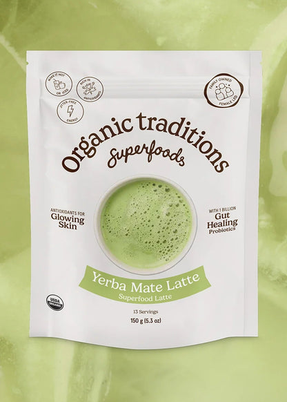 Organic Traditions Matcha Latte Yerba Mate Mint