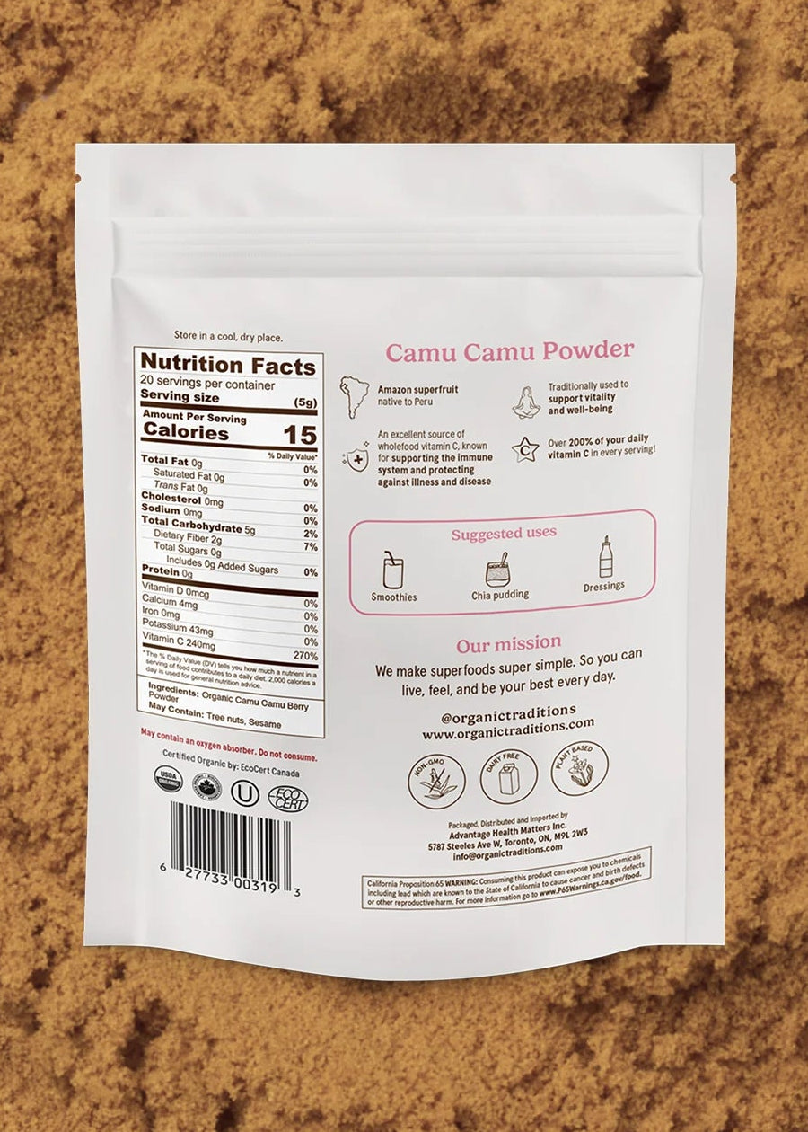 Camu Camu Powder, Organic Traditions