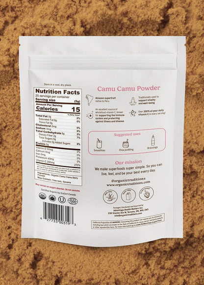 Camu Camu Powder, Organic Traditions