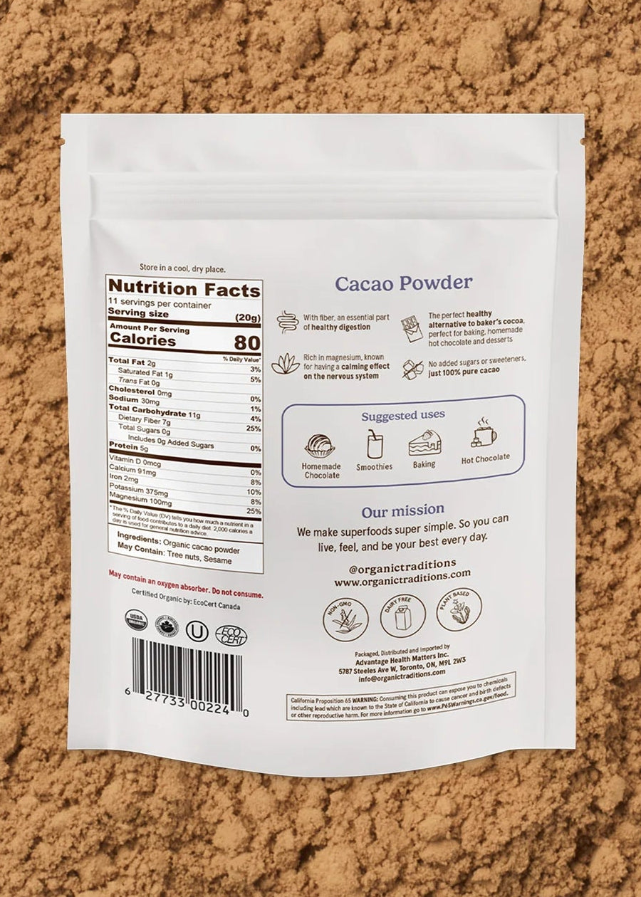 Cacao Powder, Organic Traditions