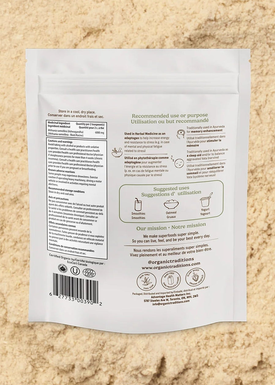 Ashwagandha Root Powder, Organic Traditions