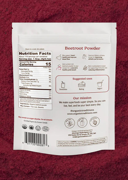Beet Root Powder, Organic Traditions