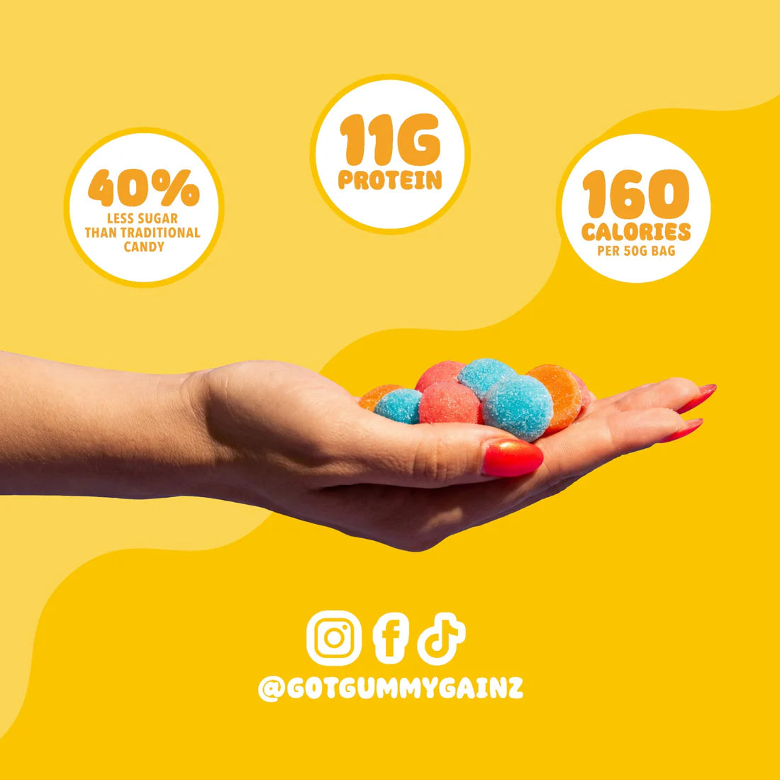 Gummy Gainz Fruit Salad Protein Gummies