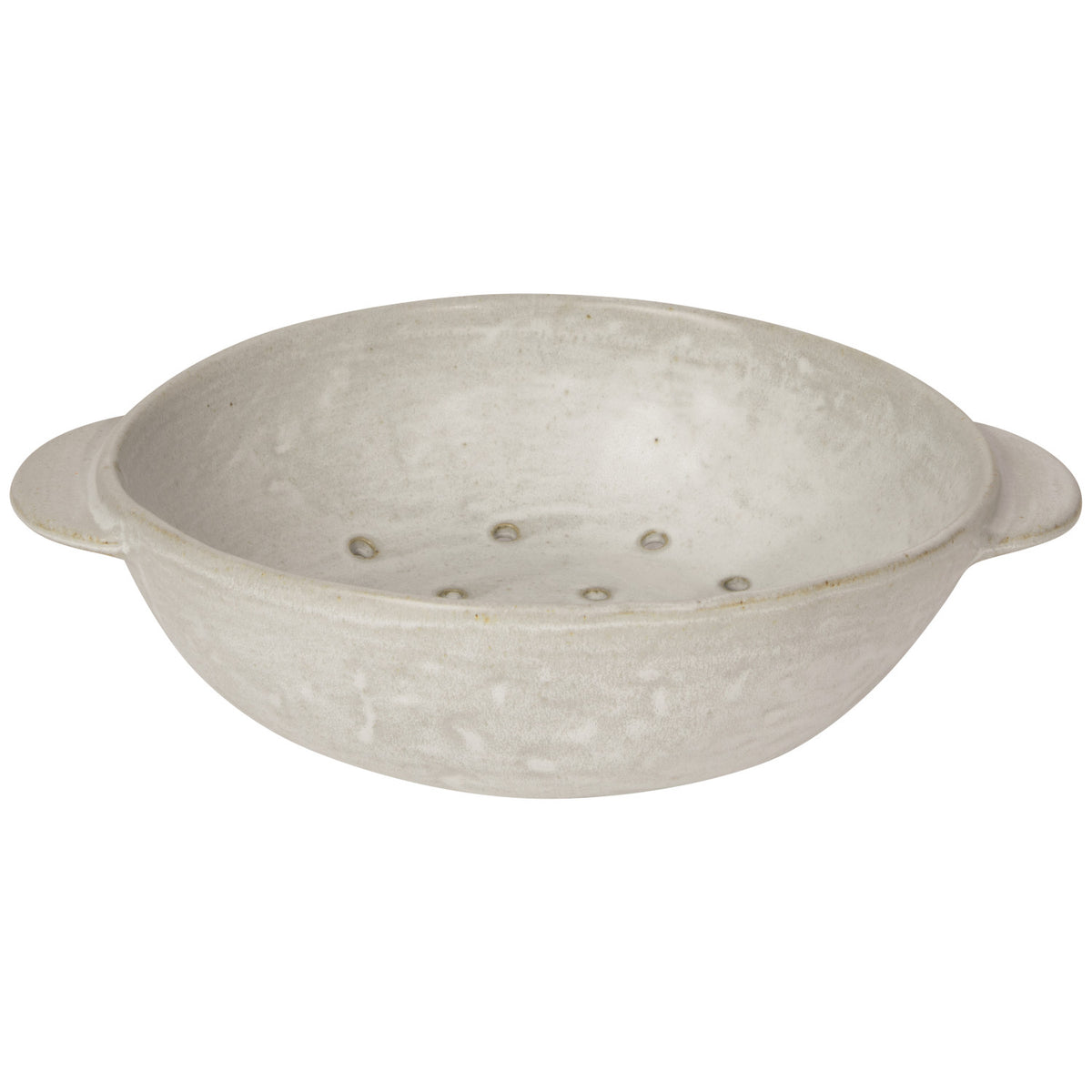 Stoneware Fruit Bowl, Ivory 9"