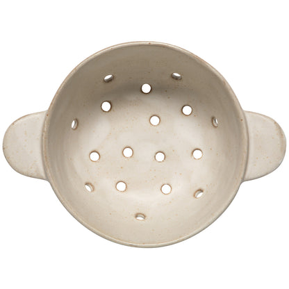 Stoneware Fruit Bowl, Ivory 5"