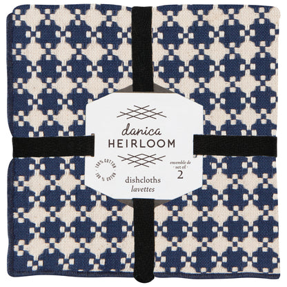 Dishcloth Woven Midnight 2-pk
