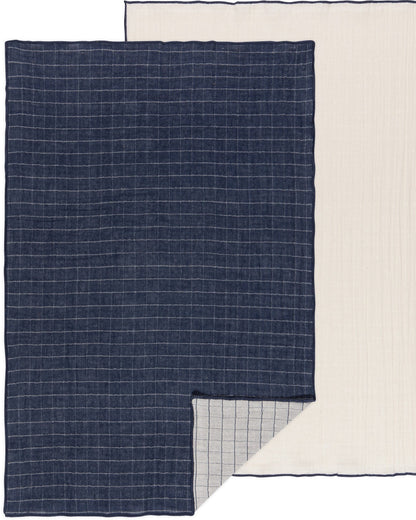 Dishtowel Set Double Gauze Midnight, 2-pk
