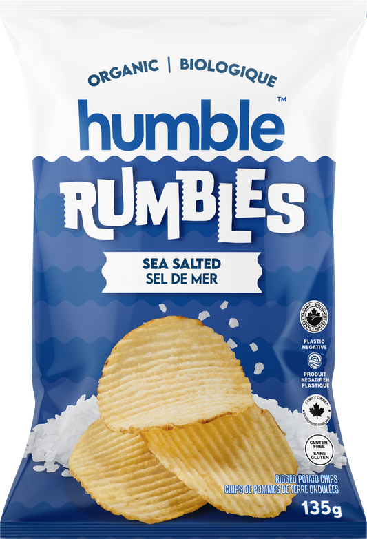 Humble Rumbles Sea Salted Chips Organic GF