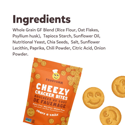 FreeYumm Cheezy Cracker Bites (GF) (DF)