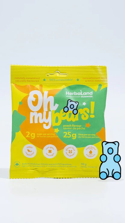 Herbaland Gummies, Oh My Bears! Peach