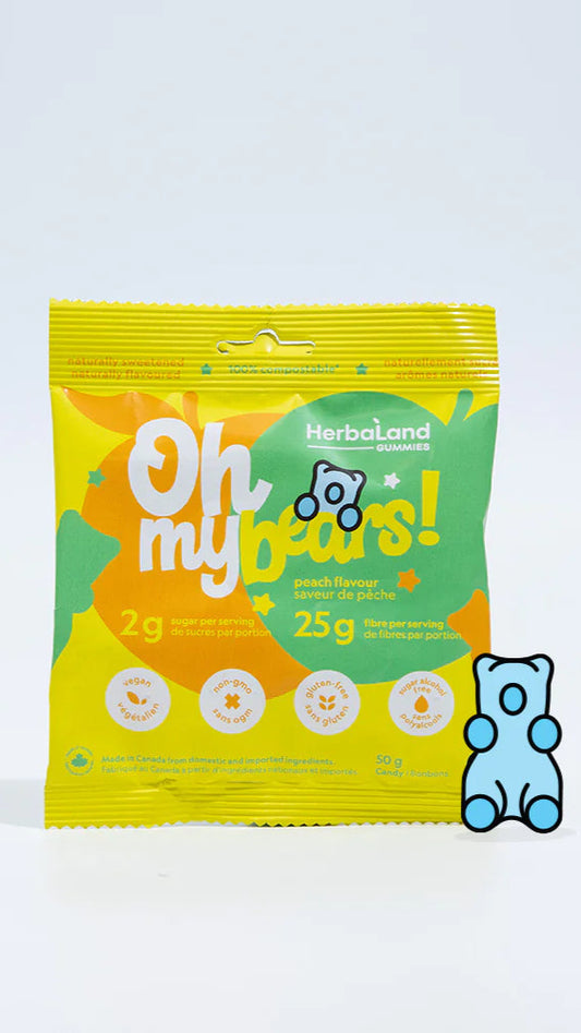 Herbaland Gummies, Oh My Bears! Peach