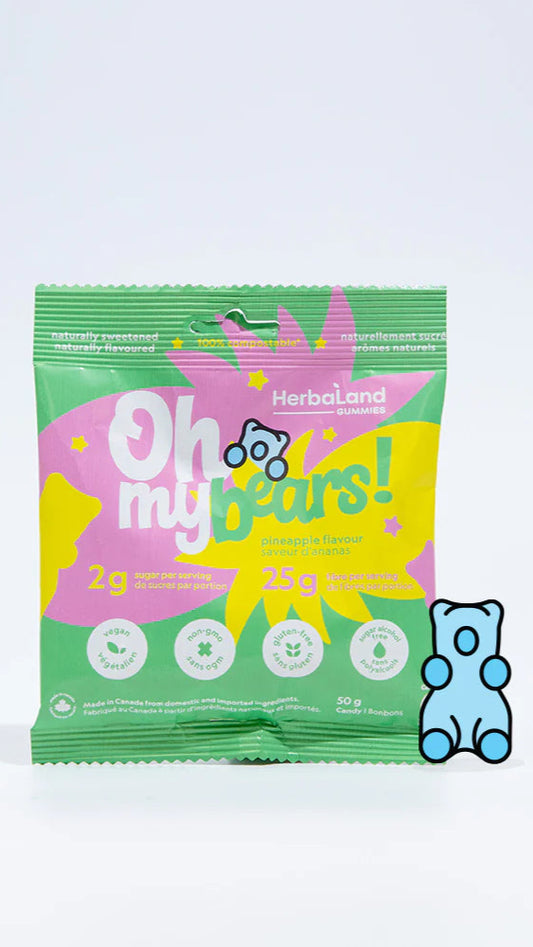 Herbaland Gummies, Oh My Bears! Pineapple