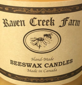 Raven Creek Farm Beeswax Candle - Wildflower Pillar