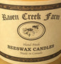 Raven Creek Farm Beeswax Candle - Twist Pillar 3 x 7"