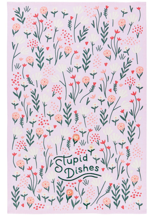 Dishtowel Stupid Dishes