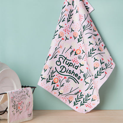 Dishtowel Stupid Dishes