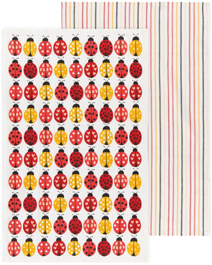 Dishtowel Set Ladybugs, 2-pk