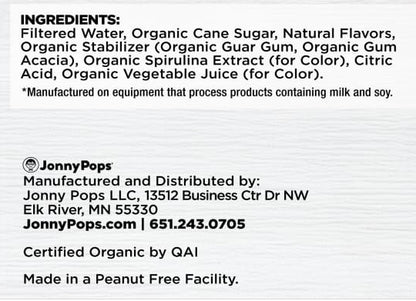 Jonny Pops Popsicles Cotton Candy Cloud, Organic *FROZEN*