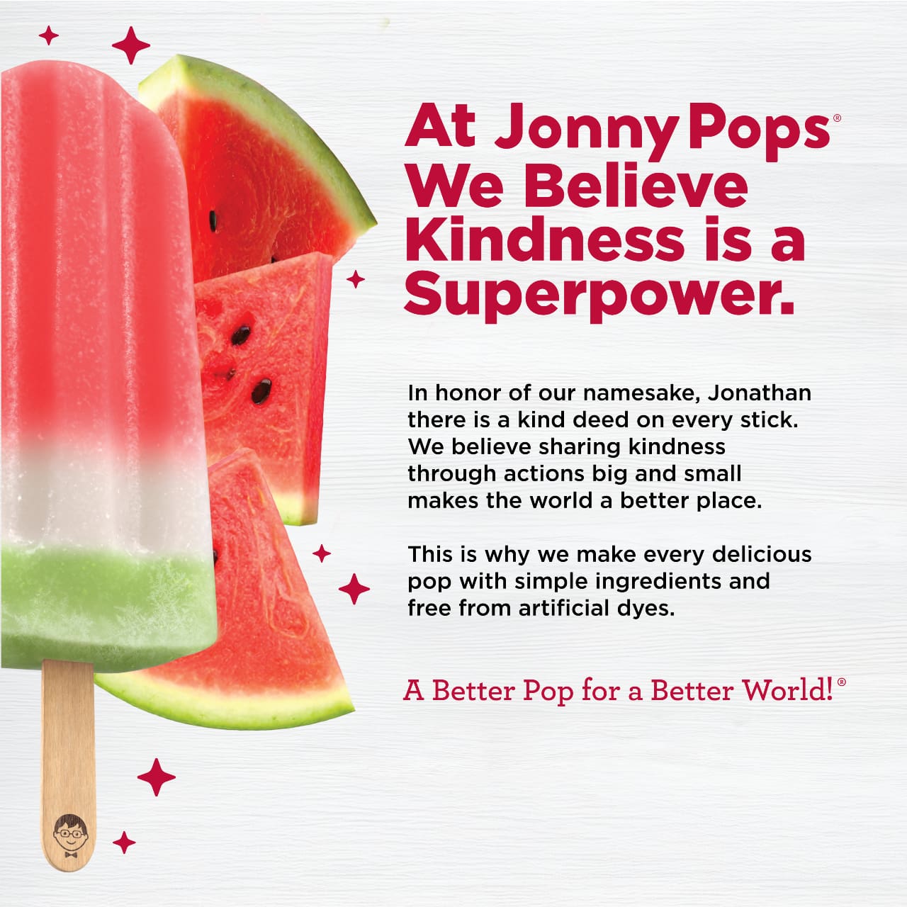 Jonny Pops Popsicles Watermelon, Organic *FROZEN*