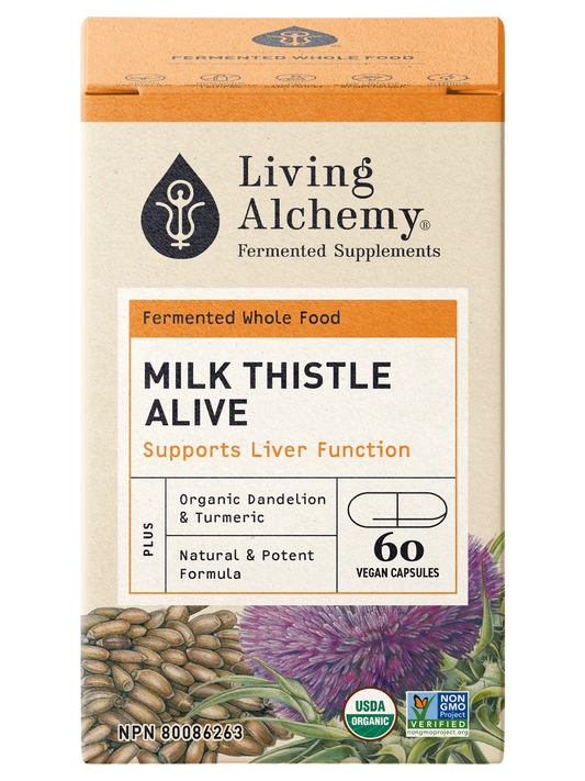 Milk Thistle Alive - Fermented, Organic 60 Capsules
