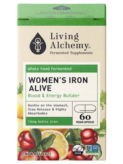 Women's Iron Alive - Fermented Whole Food 60 Capsules