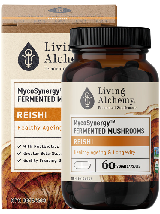 MycoSynergy Fermented Reishi Mushroom 60 Capsules