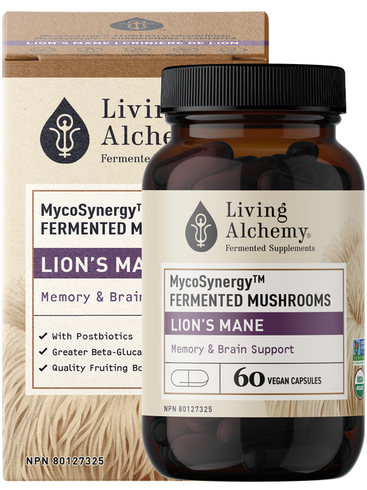 MycoSynergy Fermented Lion's Mane Mushroom 60 Capsules