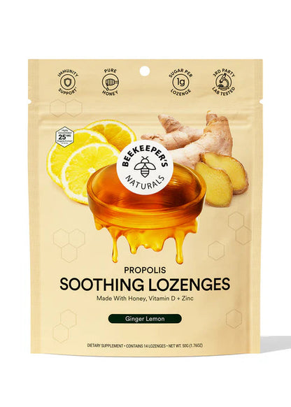 Propolis Soothing Lozenges - Ginger Lemon