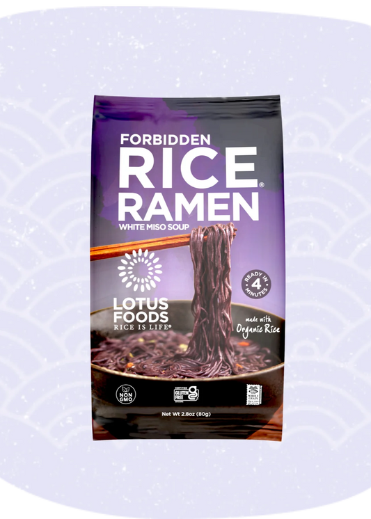 Lotus Forbidden Rice® Ramen with White Miso Soup (GF)
