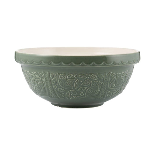 Mason Cash Forest Mixing Bowl 2.7L Owl, Dark Green