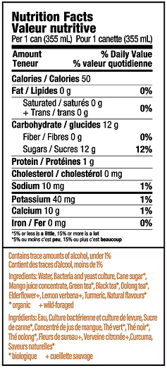 Prism Kombucha Mango Passion *REFRIGERATED*