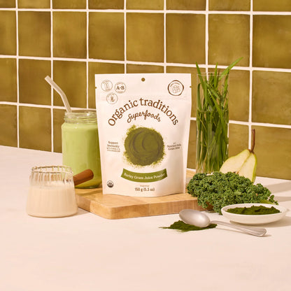 Barley Grass Juice Powder, Organic Traditions