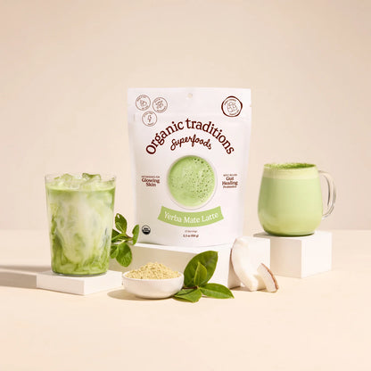 Organic Traditions Matcha Latte Yerba Mate Mint