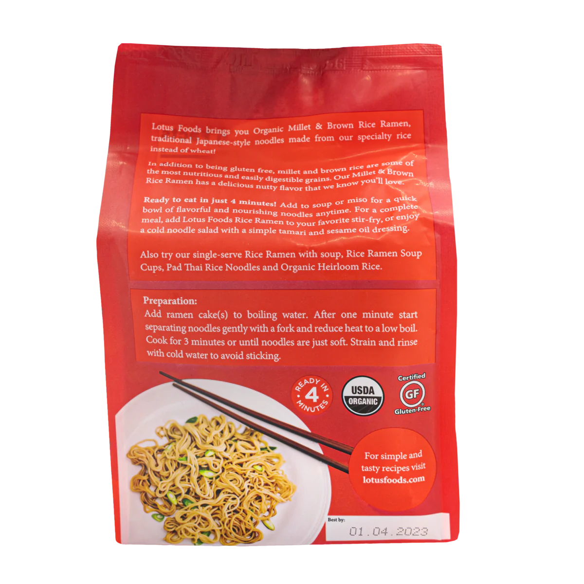 Lotus Millet & Brown Rice Ramen (Org) (GF)