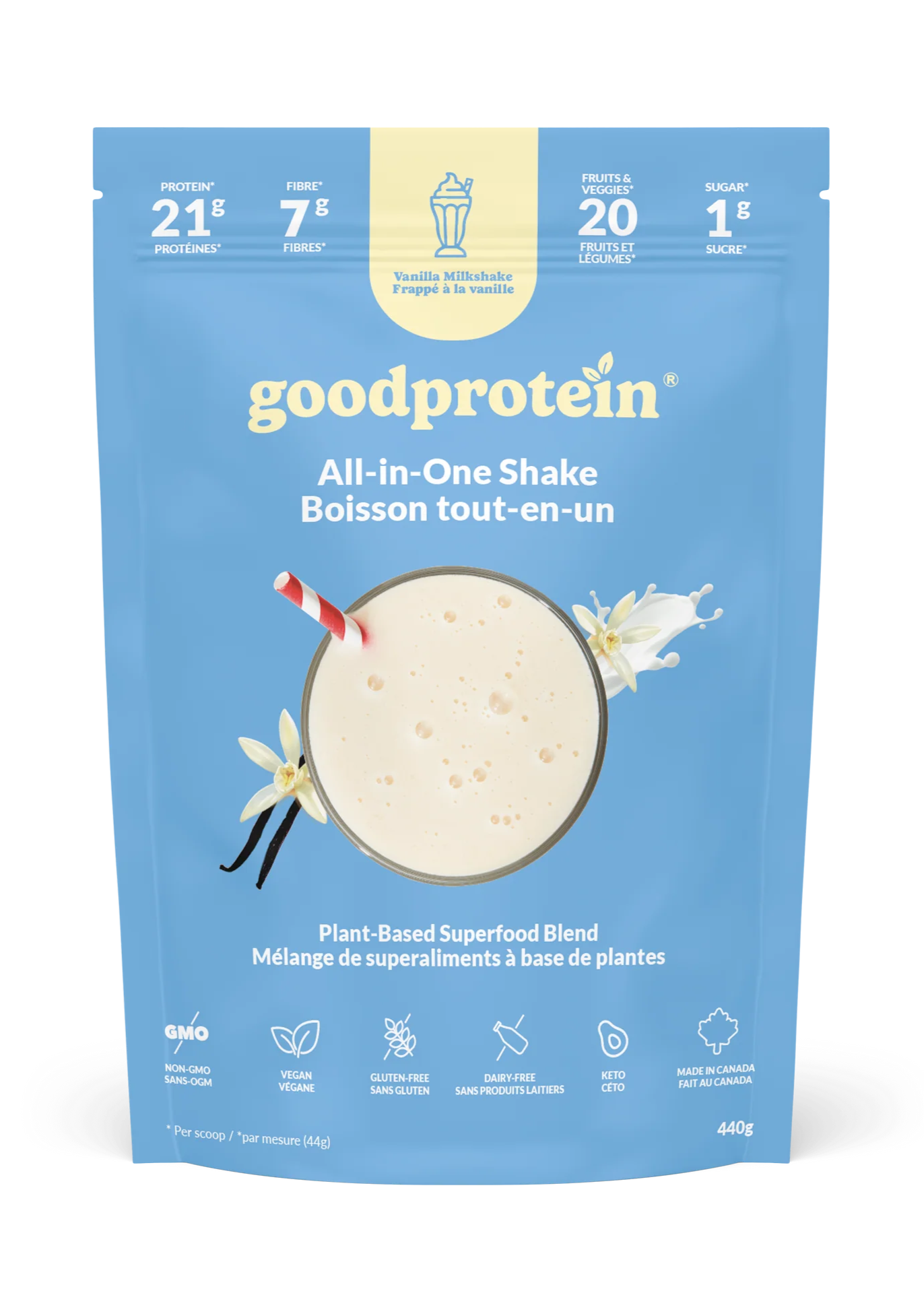 Good Protein All-in-One Shake Vanilla Milkshake