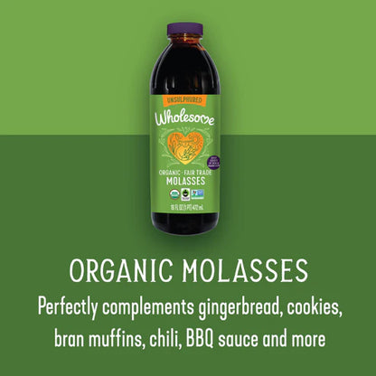 Molasses Blackstrap Unsulphured, Organic & Fair Trade