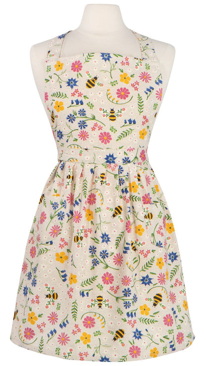 Classic Apron, Bee Garden