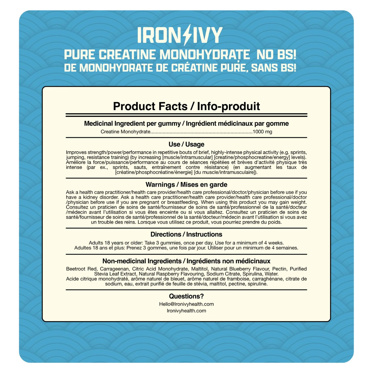 Iron & Ivy Creatine 120 Gummies