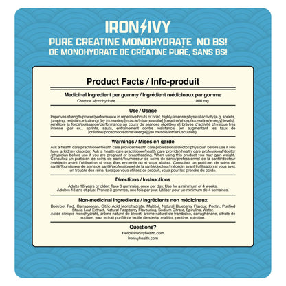 Iron & Ivy Creatine 120 Gummies