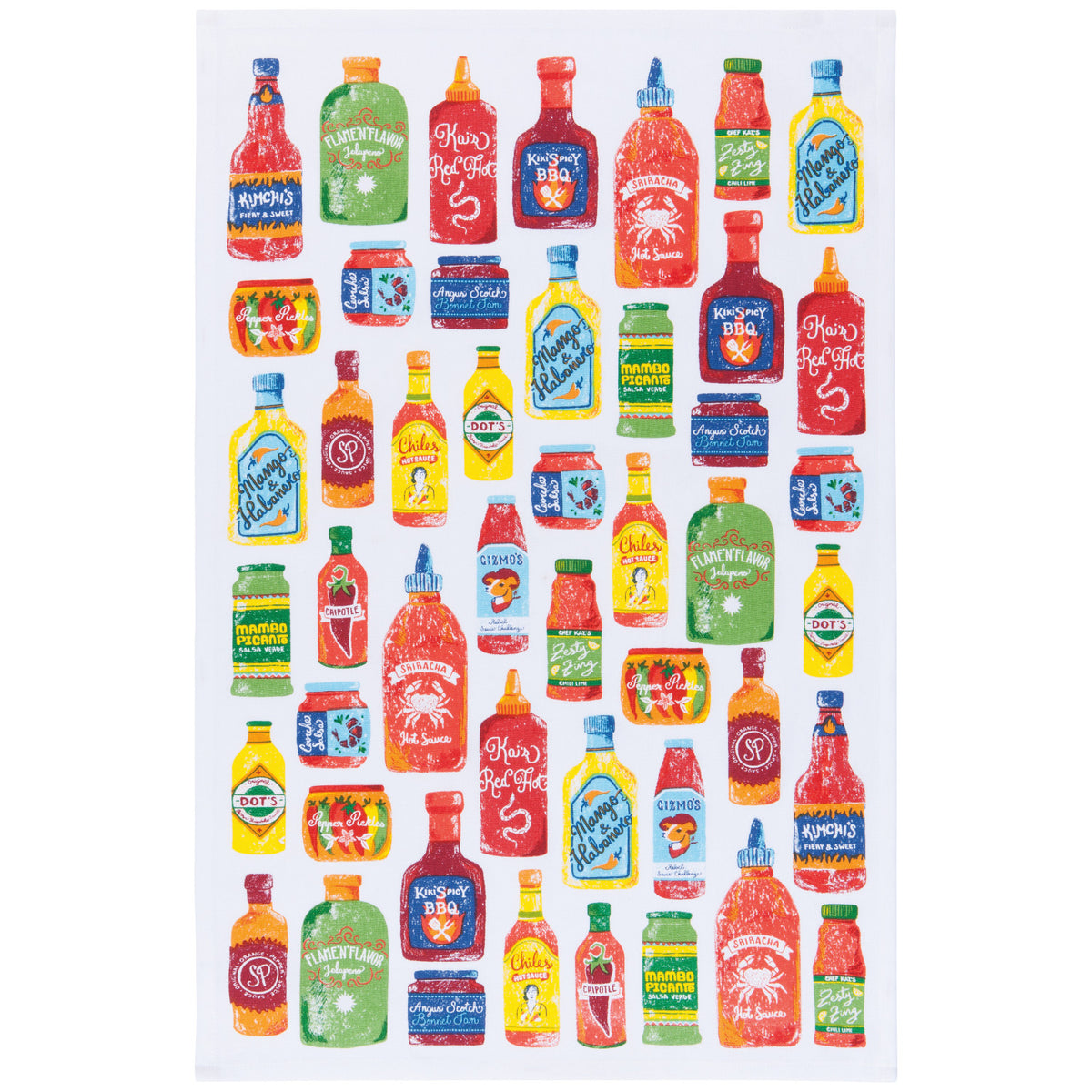 Dishtowel Set Hot Sauce, 2-pk