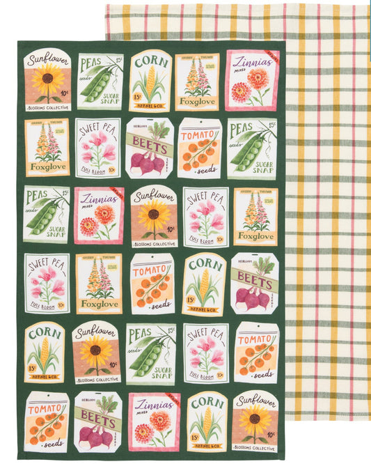 Dishtowel Set Seed Packets, 2-pk